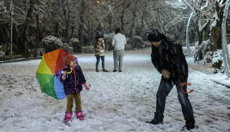 Snow in Tehran