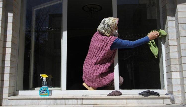 Deep house cleaning is part of traditional preparation for Nowruz.